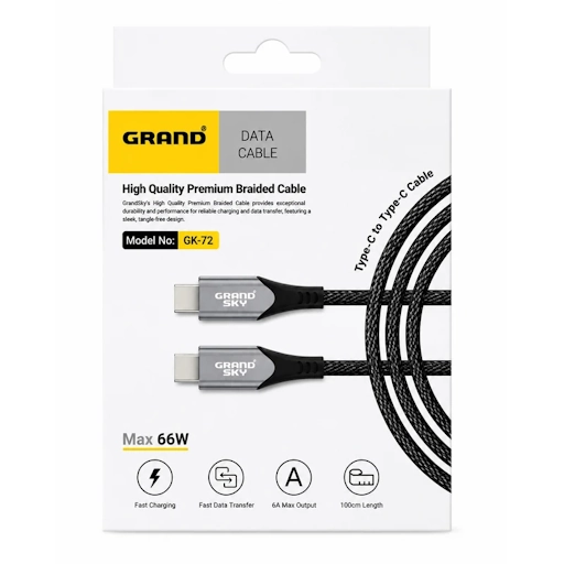 کابل USB-C گرند مدل GK-72 طول 1 متر